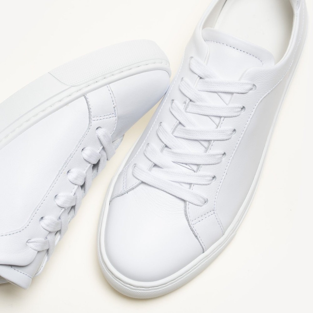M.Gemi Palestra Due Women's White Calf Leather Sneakers EU 35.5/ US 5'5 Italy